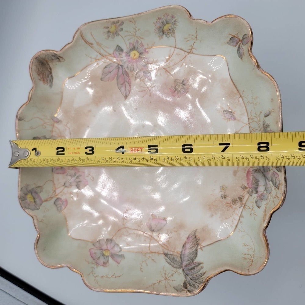 Vintage Pedestal Dish Dessert Stand Distressed Aged Trinket Dish - Picture 9 of 13